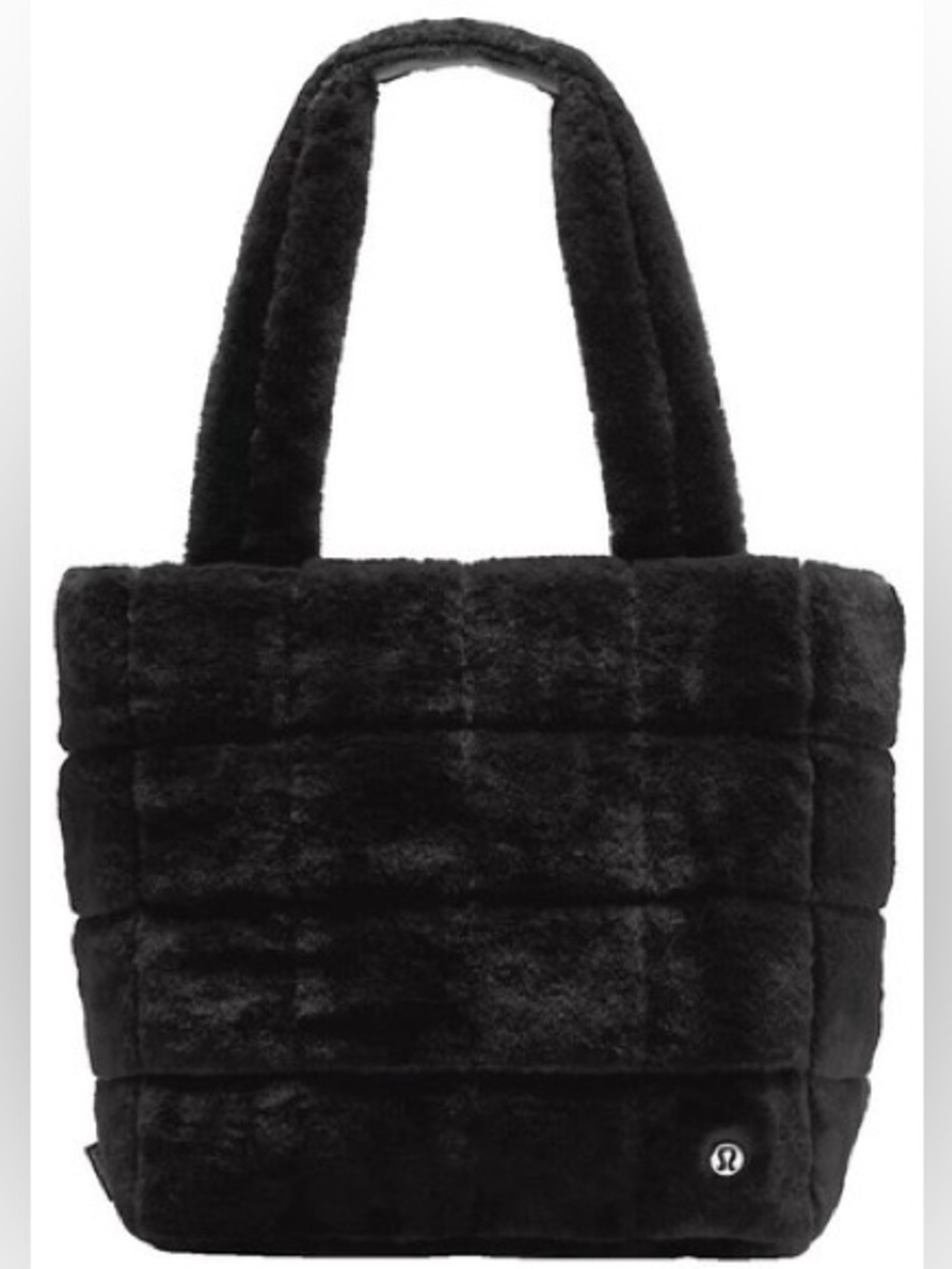 lululemon athletica Black Faux Fur Tote